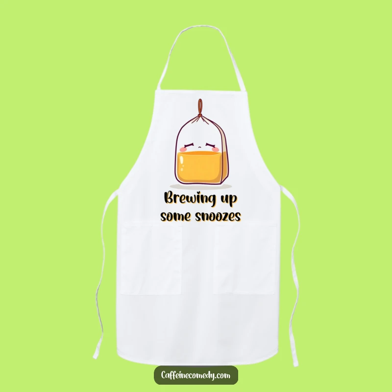 Funny Sleepy Tea Bag Apron: Cook with Hilarious, Droopy Kitchen Style