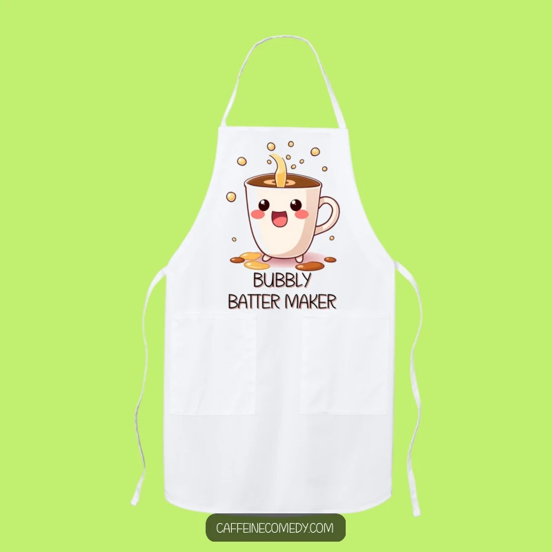 Funny Chef Kawaii Apron - Bubbly Pour Cooking Fun, Perfect Funny Gift