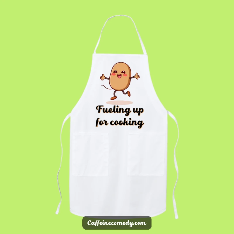Funny Kawaii Coffee Bean Apron: Chef-Worthy & Hilarious Kitchen Gift