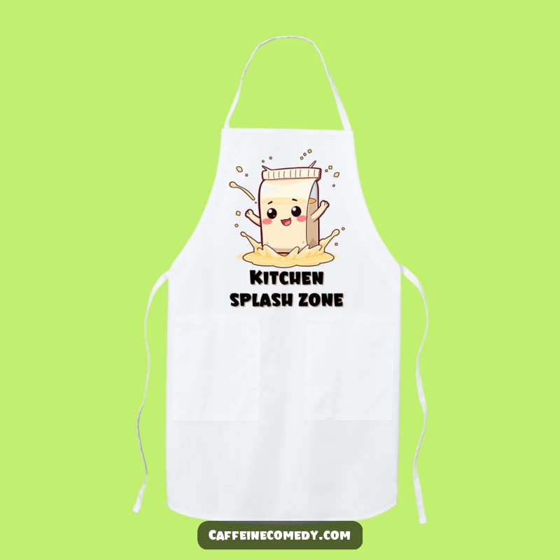 Funny Chef Tea Bag Apron - Playful Splash Cooking Fun, Perfect Gift
