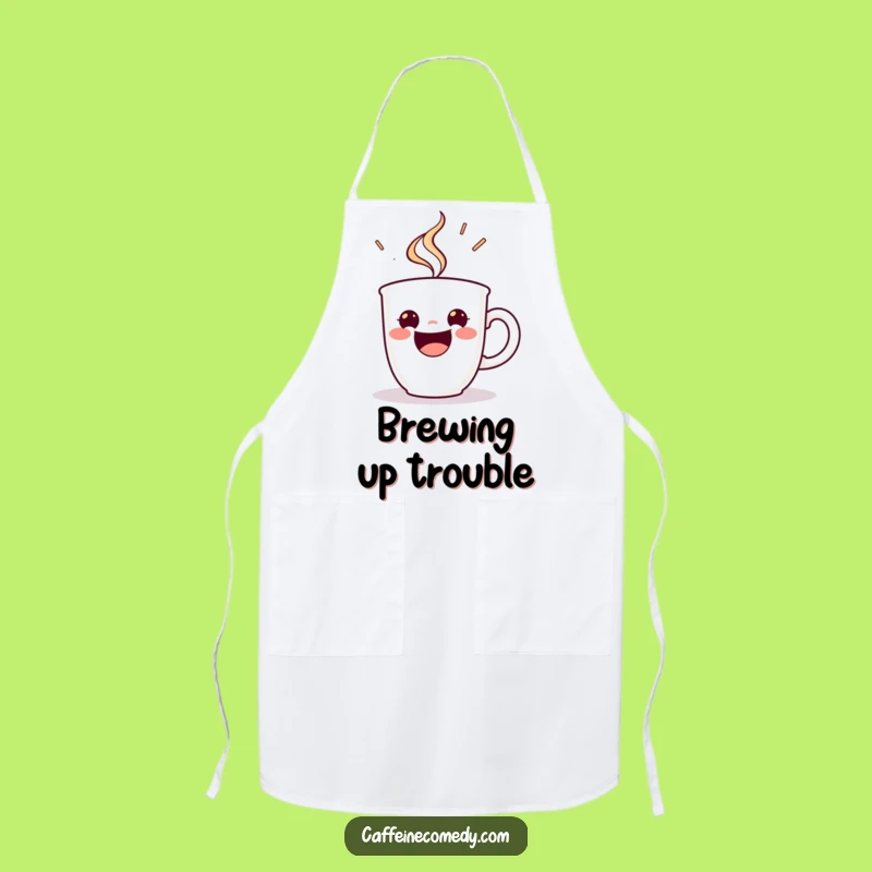 Funny Espresso Cup Apron: Steaming with Joy - Hilarious Kitchen Fun Funny Gift!