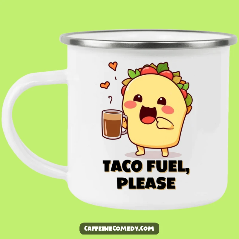 Funny Taco Camp Mug: Fiesta Coffee Toaster