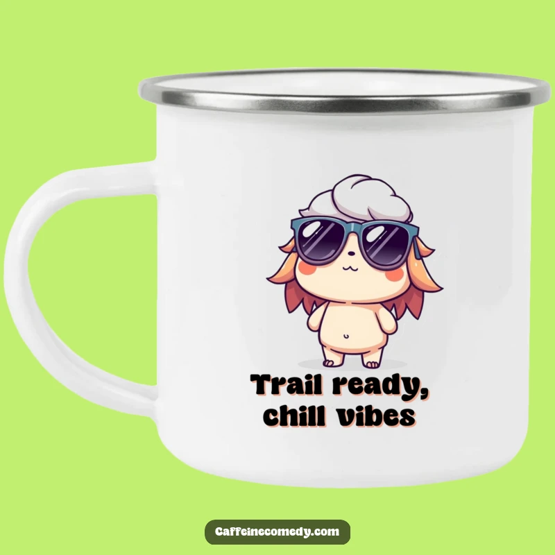 Funny Cold Brew Camping Mug: Sip Your Brew with a Cool, Relaxed Character