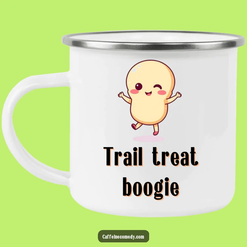 Funny Macaron Dance Camping Mug: Enjoy Drinks Outdoors with This Playful Character Mug, Rugged Funny Gift