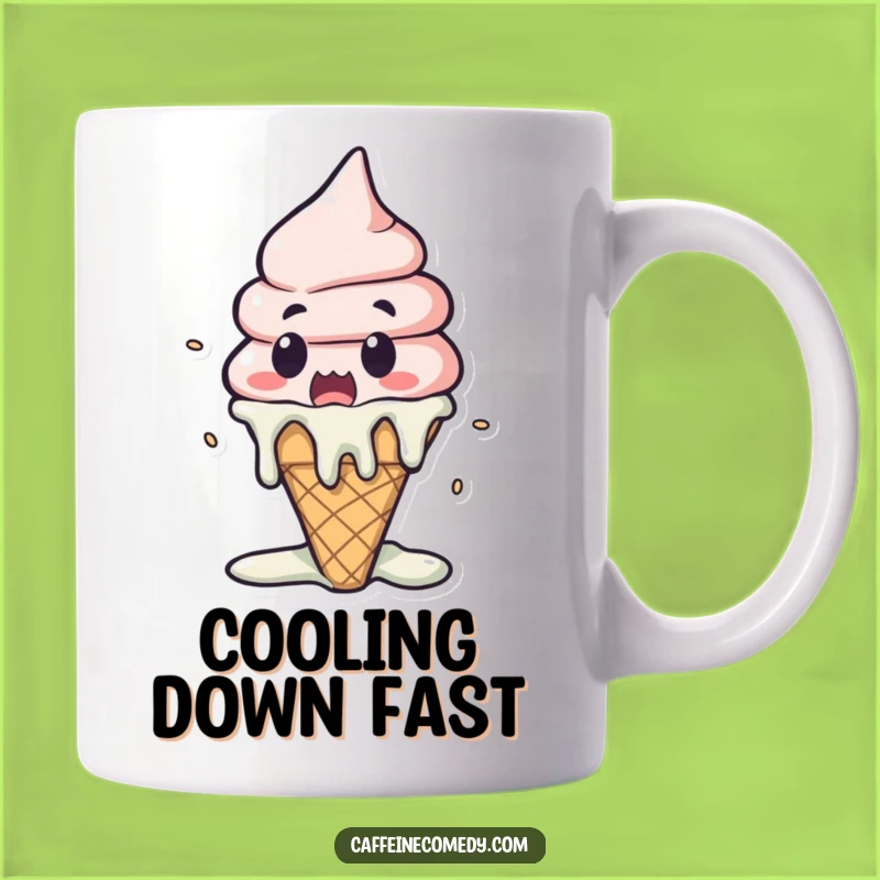 Funny Kawaii Ice Cream Melting Mug: A Hilarious Treat for Surprise Lovers