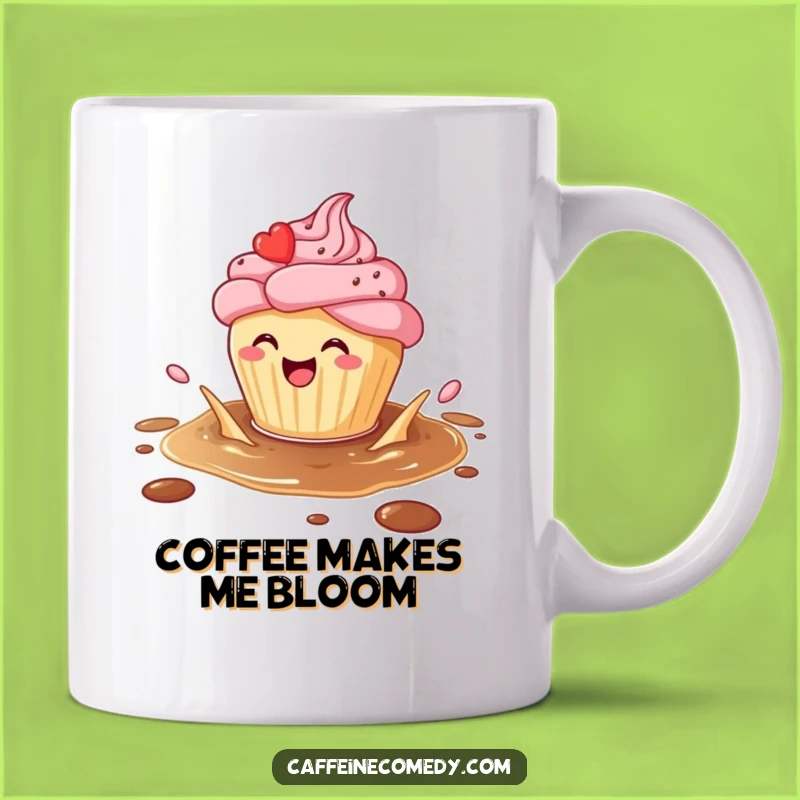 Funny Cupcake Coffee Splash Mug: A Sweet Treat for Coffee Lovers