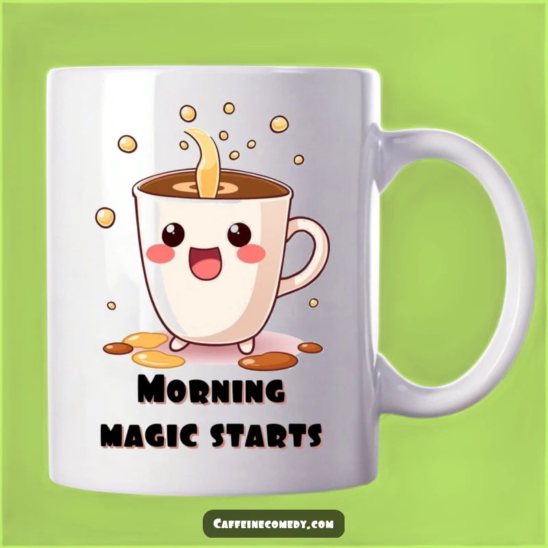Funny Kawaii Coffee Cup Mug - Exciting Bubbly Pour, Perfect Funny Gift