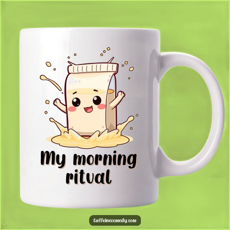 Funny Tea Bag Splash Mug - Playful Character Design, Perfect Funny Gift