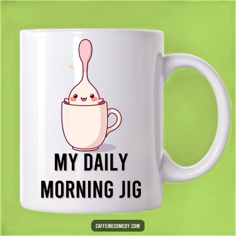 Funny Kawaii Stirring Spoon Dancing Mug - A Joyful and Whimsical Gift Idea