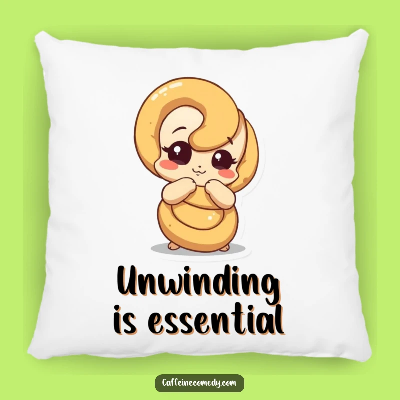 Funny Pretzel Unraveling Pillow: Cozy Up with Quirky Character Comfort, Adorable Funny Gift