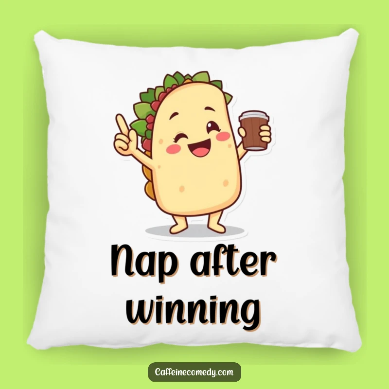 Funny Taco Victory Dance Pillow - Cozy Comfort with a Fiesta Spirit