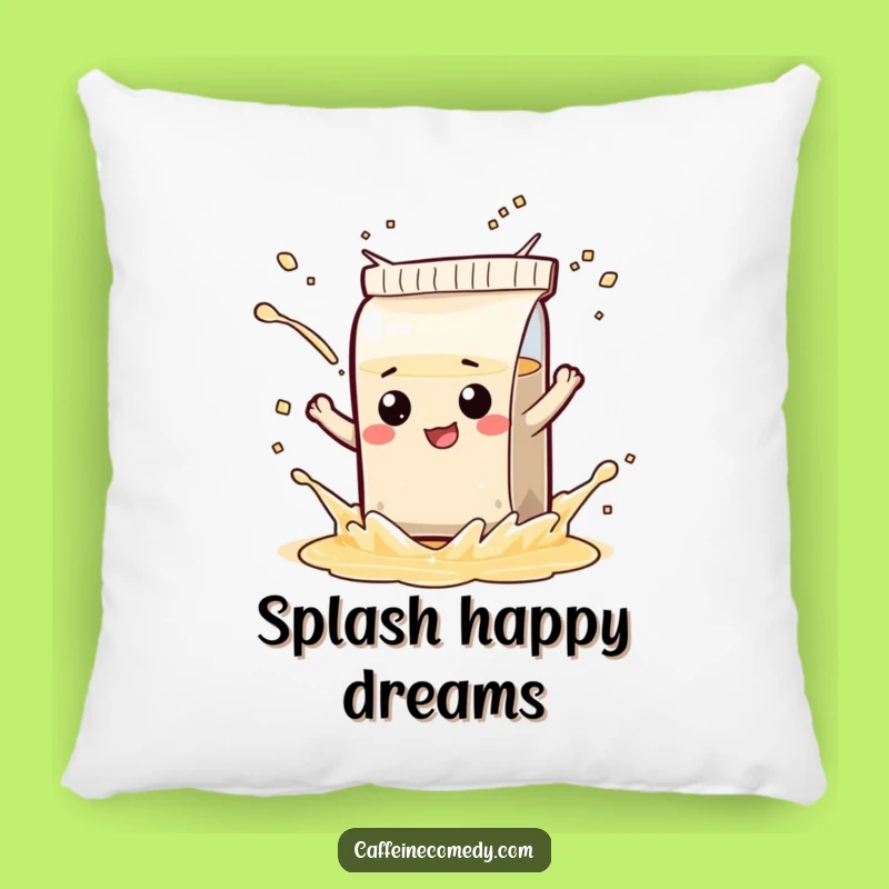 Funny Tea Bag Pillow - Playful Splash Comfort, Cozy & Hilarious Home Gift