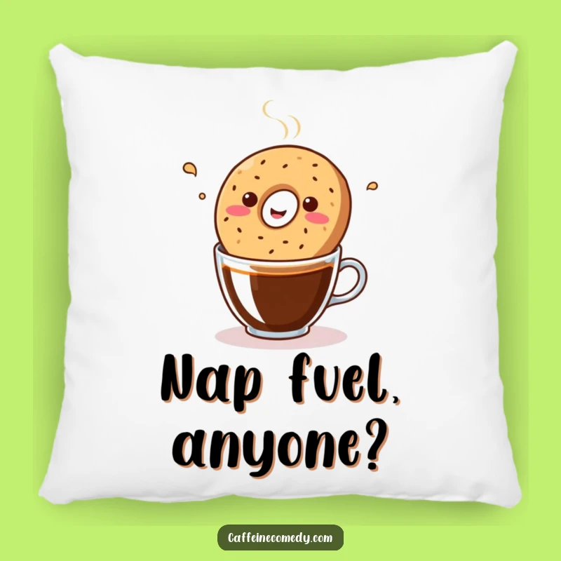 Funny Kawaii Bagel Coffee Jam Pillow: Cozy Comfort & Cute Humor, Ideal Funny Gift