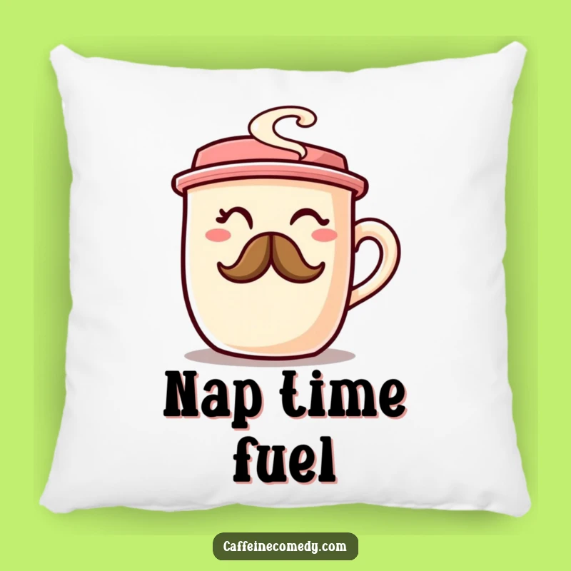 Funny Coffee Cup Pillow: Cuddle Up with Morning Humor, Perfect Gift