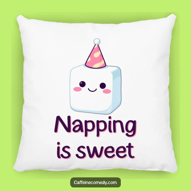 Funny Sugar Cube Party Hat Pillow: Comfy Cuteness and Hilarious Decor