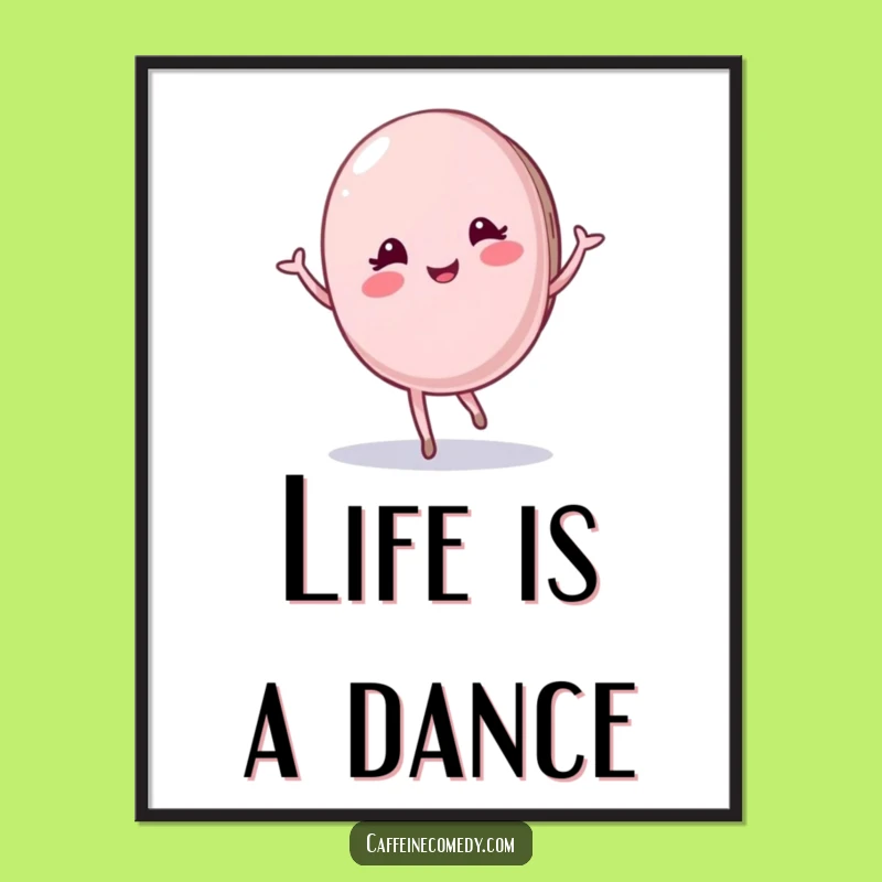 Funny Macaron Digital Art: Instant Elegance with a Twirl, a Stylish Gift!