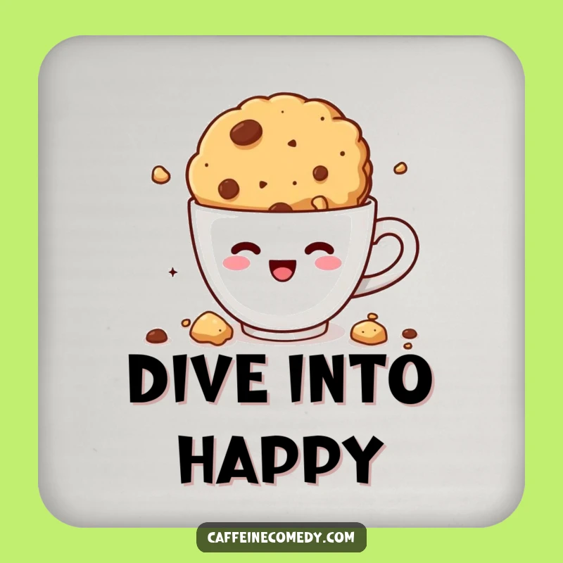 Funny Kawaii Cookie Coasters: Protect Surfaces with Crumbly & Hilarious Art