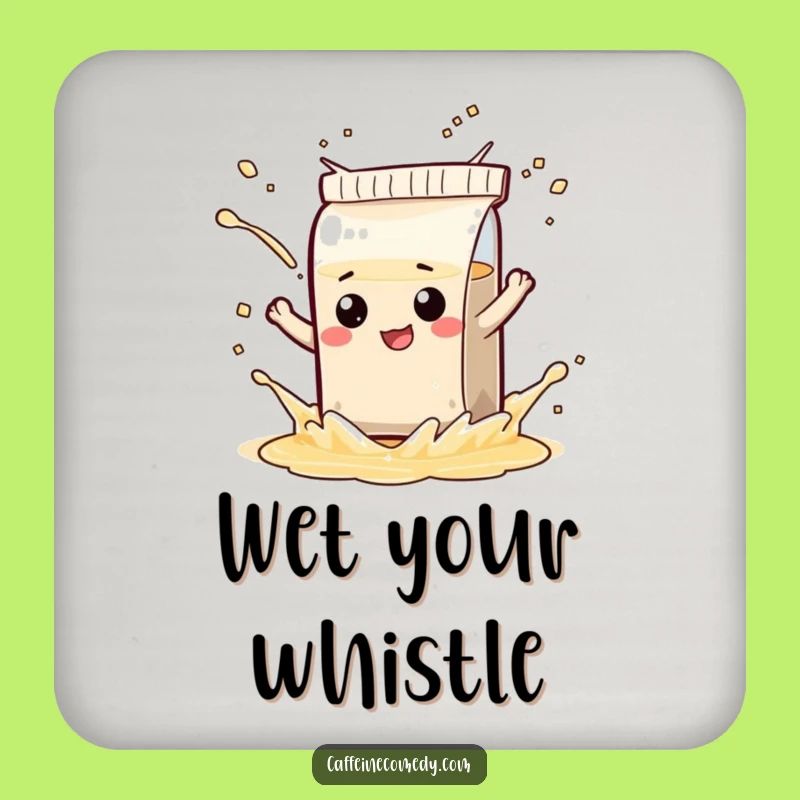 Funny Tea Bag Coaster - Playful Splash Protection, Humorous Table Gift