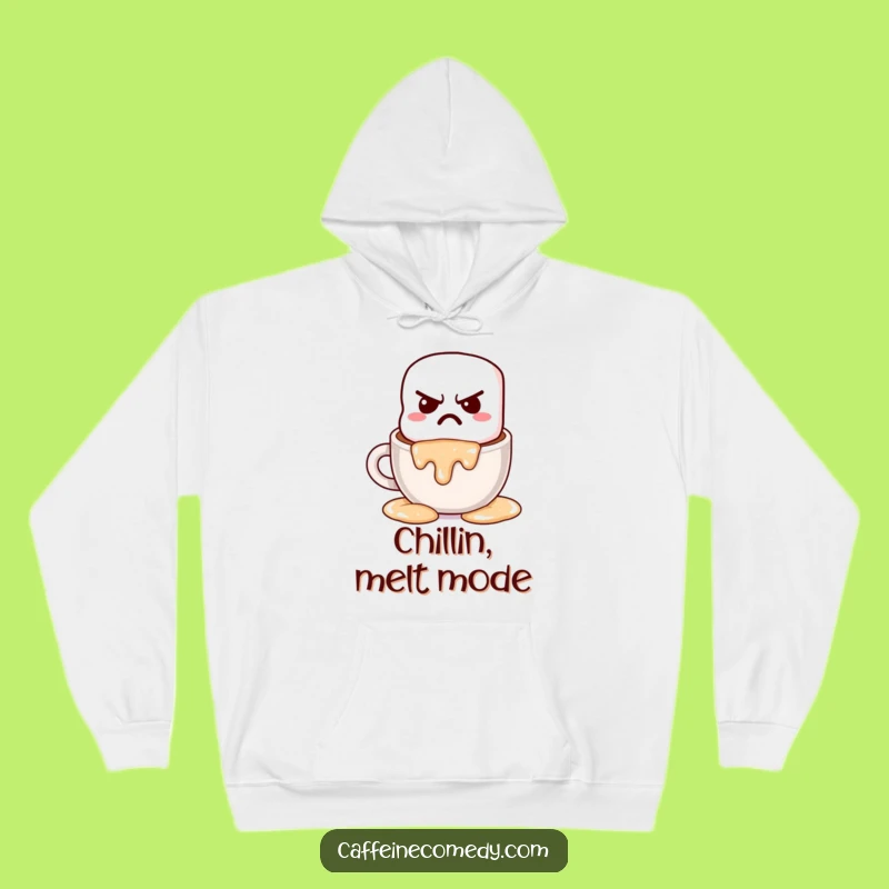 Funny Grumpy Marshmallow Hot Chocolate Hoodie: Warm & Whimsical, The Ultimate Funny Gift