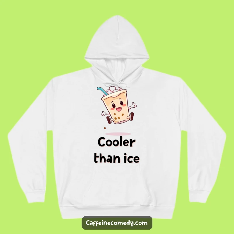 Funny Iced Coffee Kickflip Hoodie: Cozy & Energetic Style, Your Perfect Funny Gift!