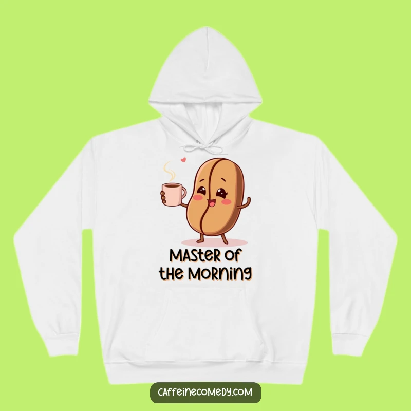 Cozy Funny Coffee Bean Juggling Hoodie - Warm Up with a Laugh!
