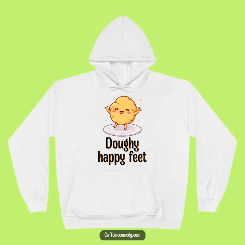Cozy Funny Croissant Dance Hoodie - Warmth and Whimsy Guaranteed!