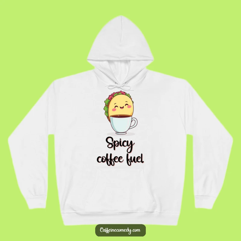 Cozy Funny Taco Coffee Hoodie - Warm & Whimsical Gift!