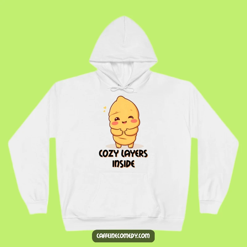 Funny Croissant Hug Hoodie: Cozy Pastry Comfort - Ultimate Funny Gift for Warmth!