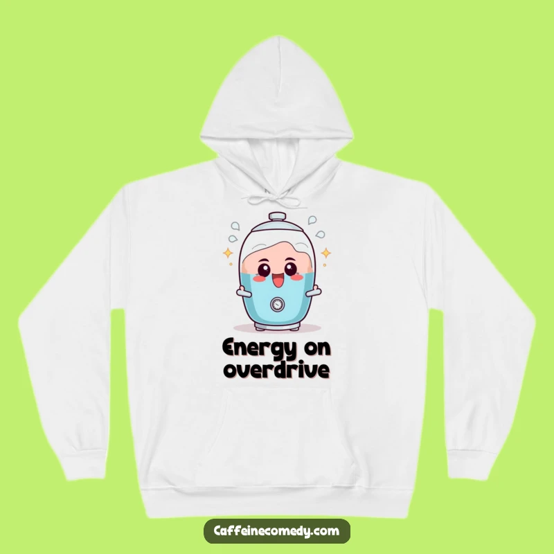 Funny Percolator Hoodie: Stay Warm with an Excited Bubbling Character