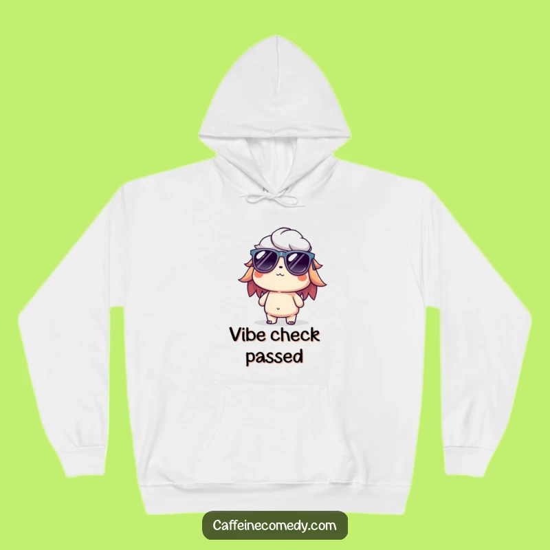 Funny Cold Brew Hoodie: Warm Up with a Cool Character & Sunglasses