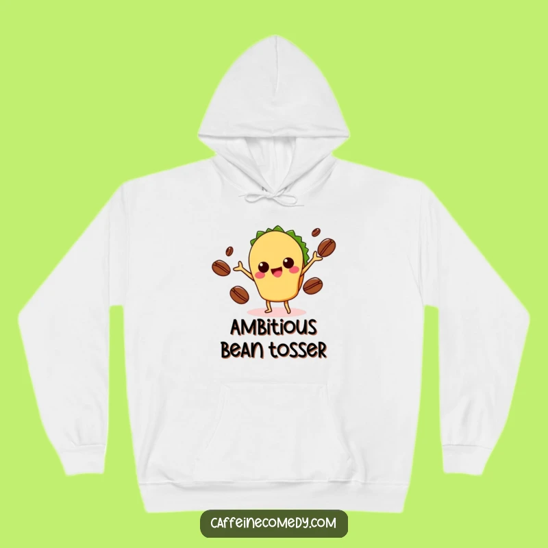 Funny Kawaii Taco Juggling Coffee Hoodie: Cozy Up with Spicy Humor