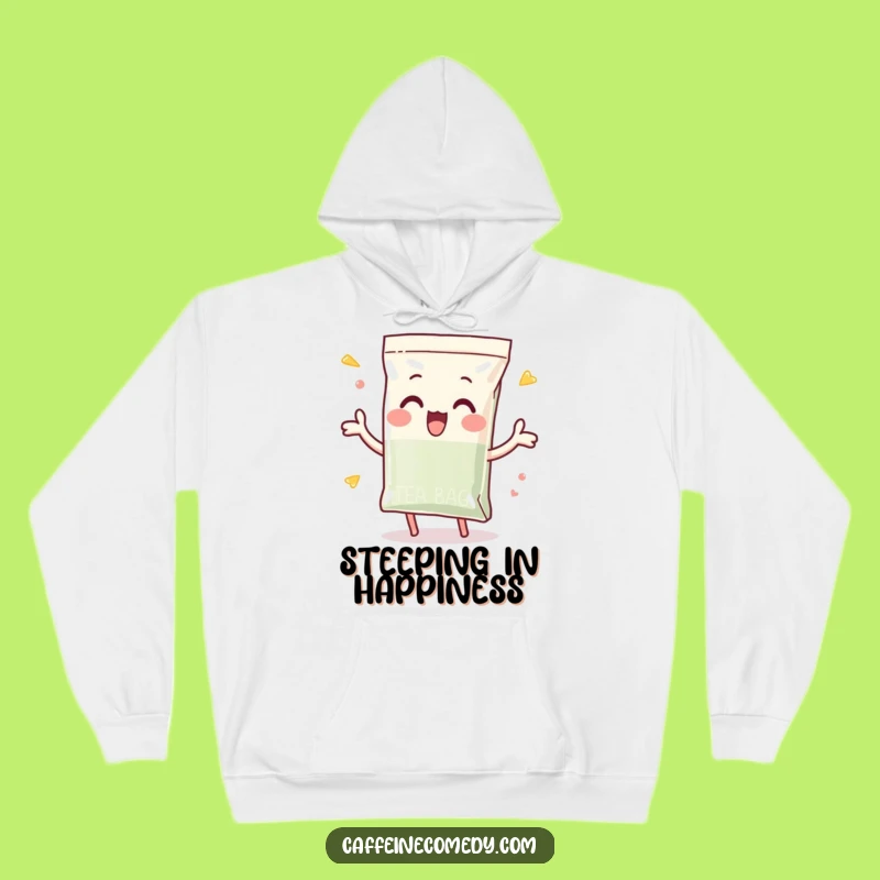 Funny Tea Bag Hoodie: Cozy Dunking Design - Ultimate Funny Gift for Warm Tea Time!