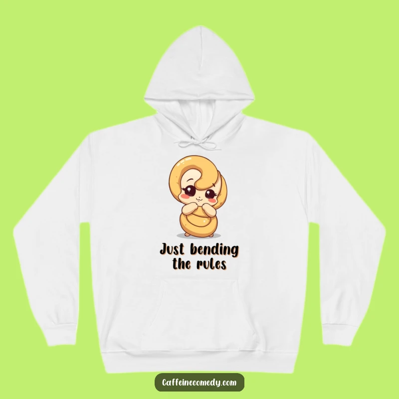 Cozy Funny Pretzel Unraveling Hoodie: Wrap Yourself in Humorous Warmth, Great Quirky Funny Gift
