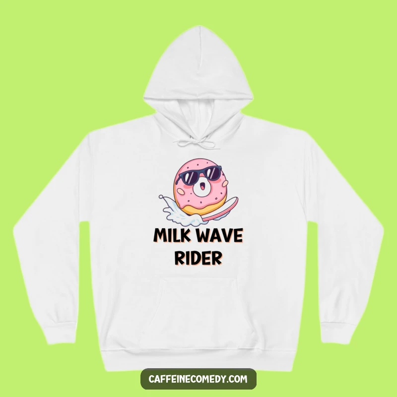 Cozy Funny Surfing Donut Hoodie - Stay Cool and Comfy!