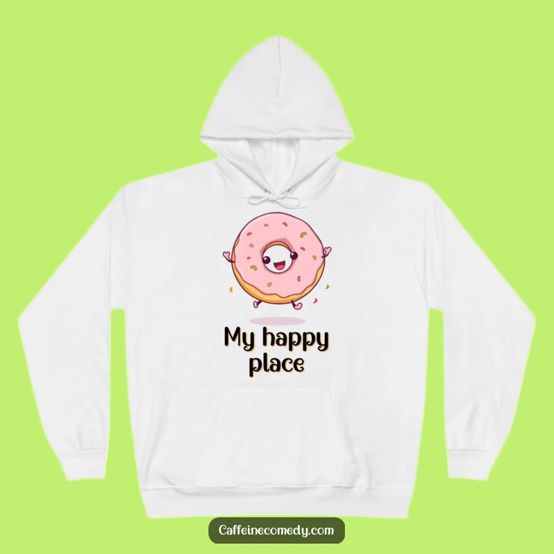 Funny Playful Donut Spinning Hoodie: Cozy Up with Sweet Character Fun!