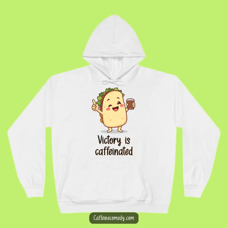 Cozy Funny Taco Victory Dance Hoodie - Stay Warm and Celebratory