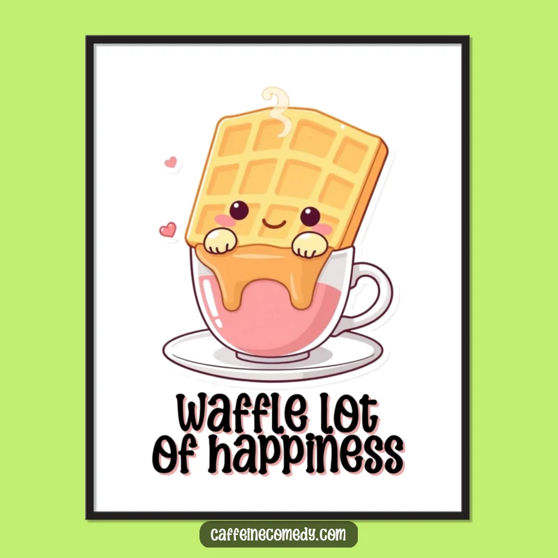 Free Printable Waffle Art - Funny Downloadable Decor for a Cozy Space!