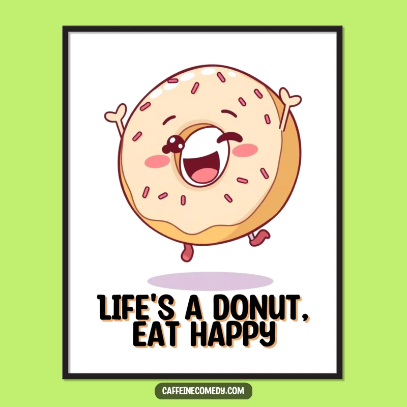 Funny Free Printable Donut Wall Art: Sprinkled Delight, Perfect Humorous Downloadable Decor