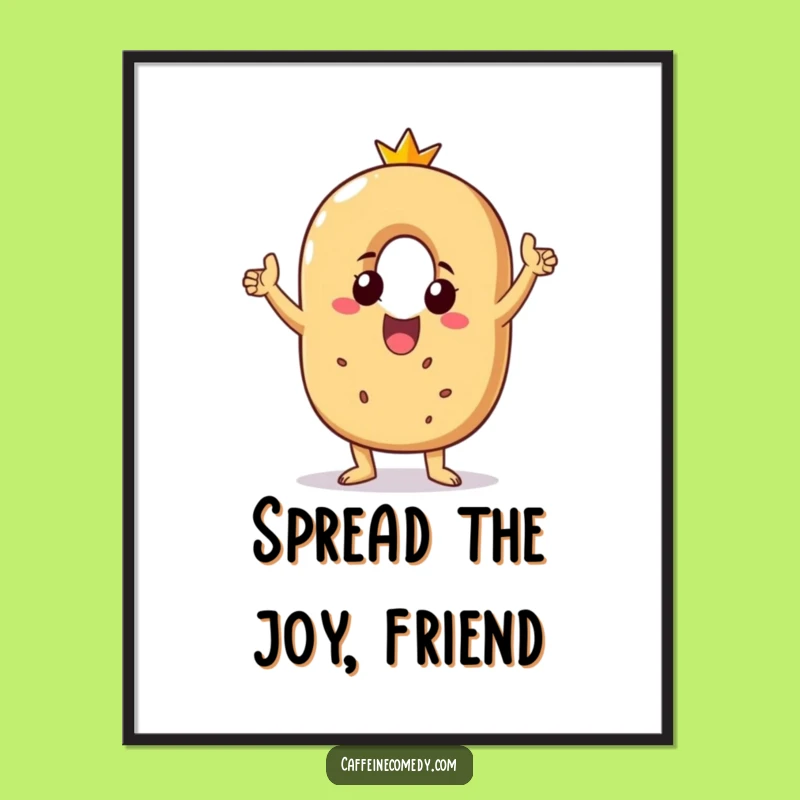 Bagel Victory Dance Art: Free Printable for a Cheerful, Fun Decor