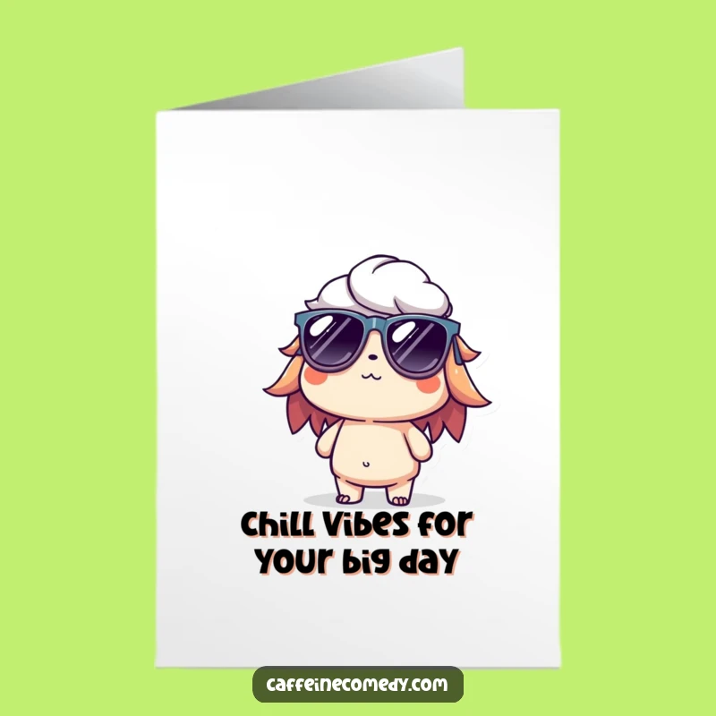 Free Printable Birthday Card: Cool Cold Brew Guy, Hilarious Relaxed Vibes, Downloadable Fun Gift