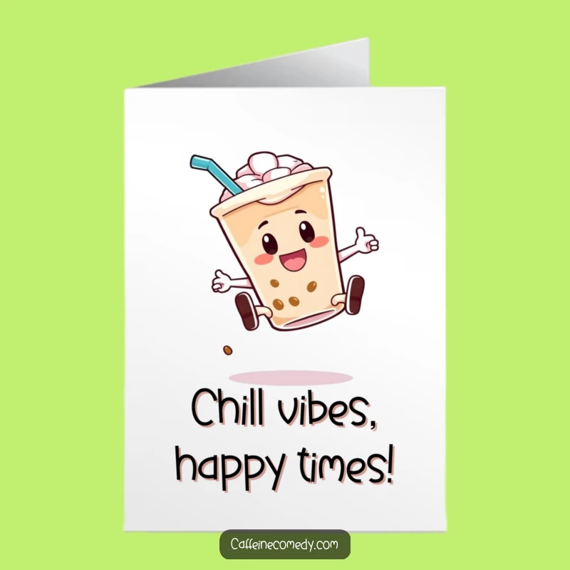 Free Printable Birthday Card: Iced Coffee Kickflip For Energetic Celebration