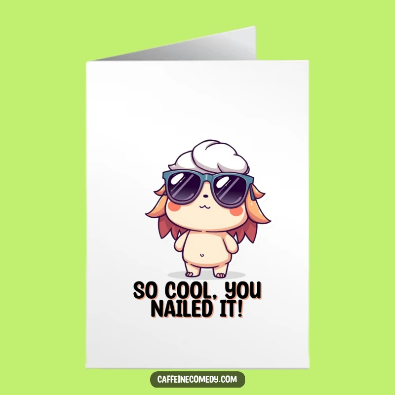 Free Printable Congrats Card: Cool Cold Brew, Effortless Style, Downloadable Celebration Gift