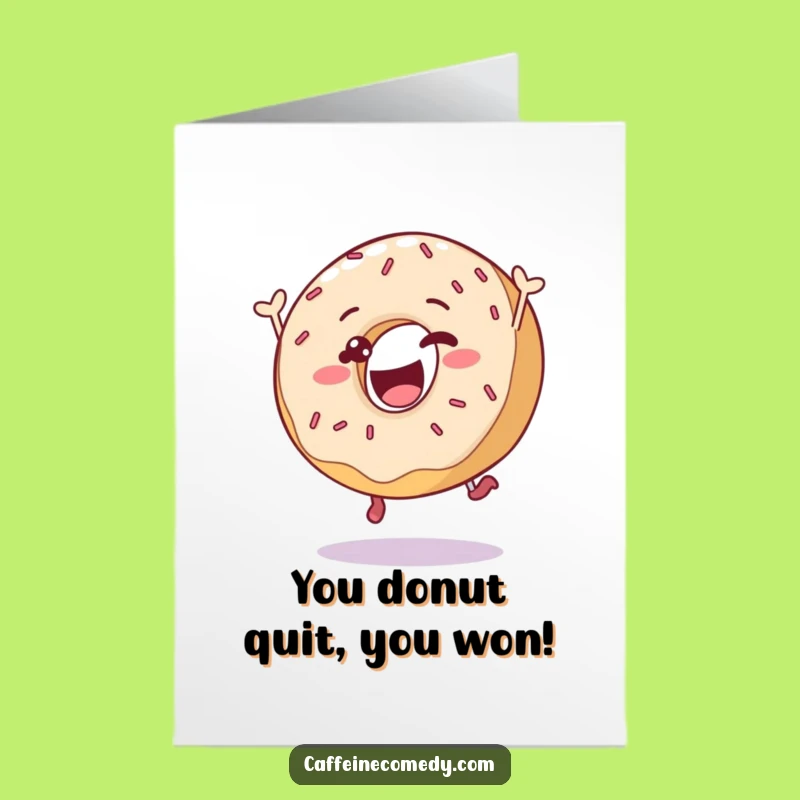 Free Printable Donut Congratulations Card: Sprinkled Excitement, Perfect Downloadable Gift for Any Achievement