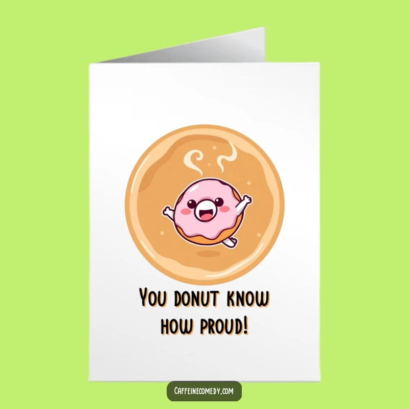 Free Printable Kawaii Donut Congrats Card: Latte Leap DIY
