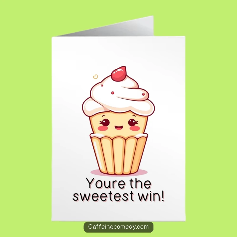 Free Printable Cupcake Congrats Card - Funny Downloadable for Celebrating Success!