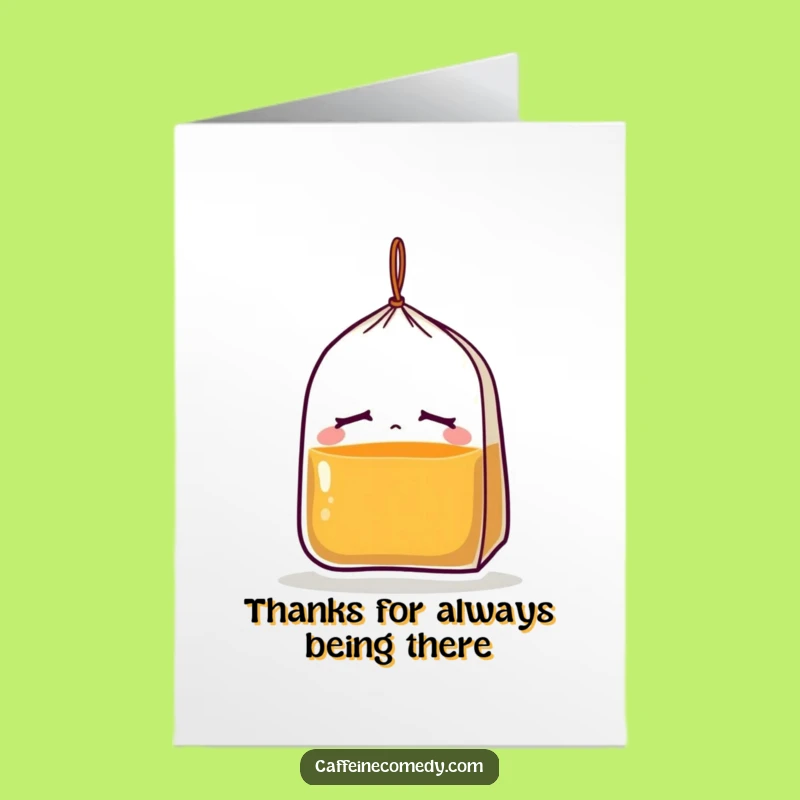 Free Printable Sleepy Tea Bag Thank You Card - Cozy Downloadable Gift for Appreciation