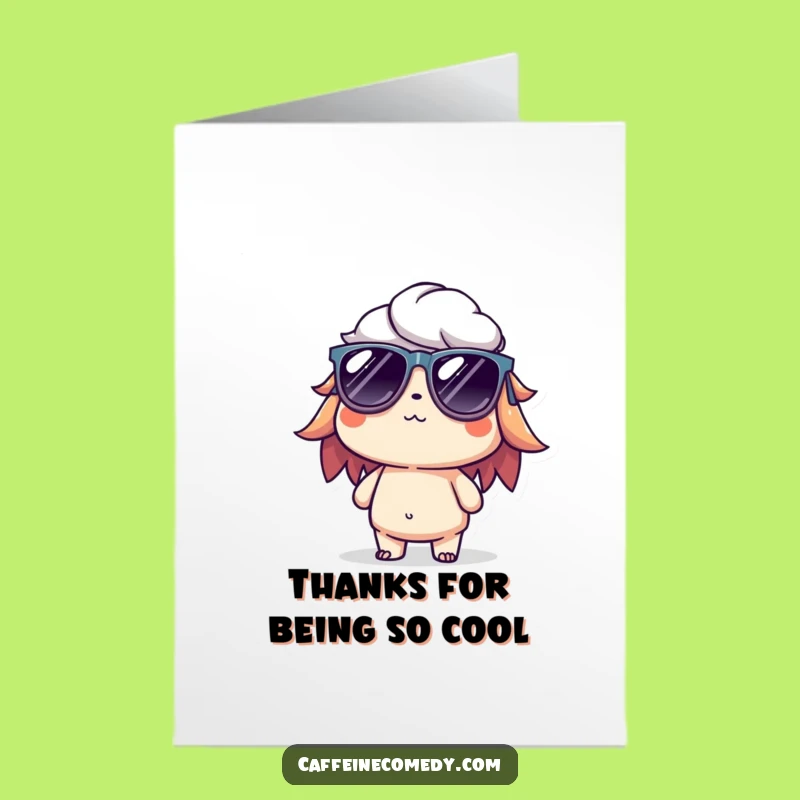 Free Printable Thank You Card: Cool Cold Brew, Chill Gratitude, Downloadable Appreciation Gift