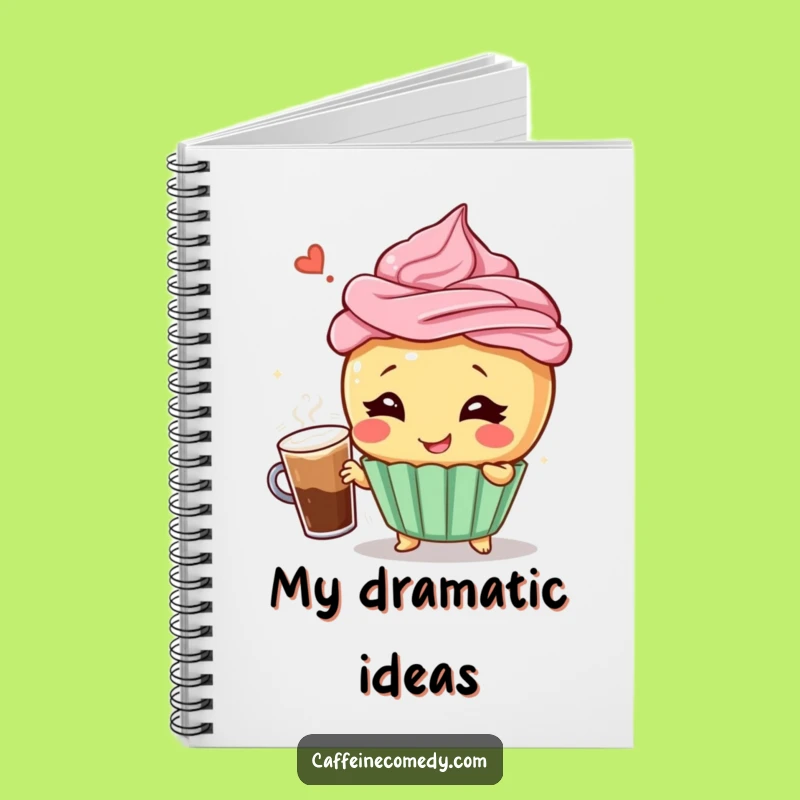 Funny Cupcake Coffee Notebook - Hilarious Journal for Creative Ideas