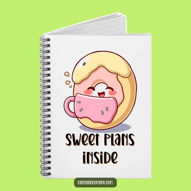 Funny Donut Journal: Winking Coffee Break Notes