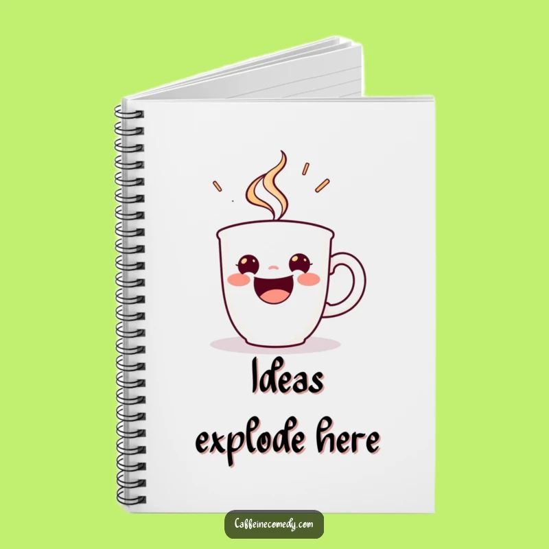 Funny Espresso Cup Notebook: Energetic Steaming Notes - Perfect Funny Gift for Ideas!